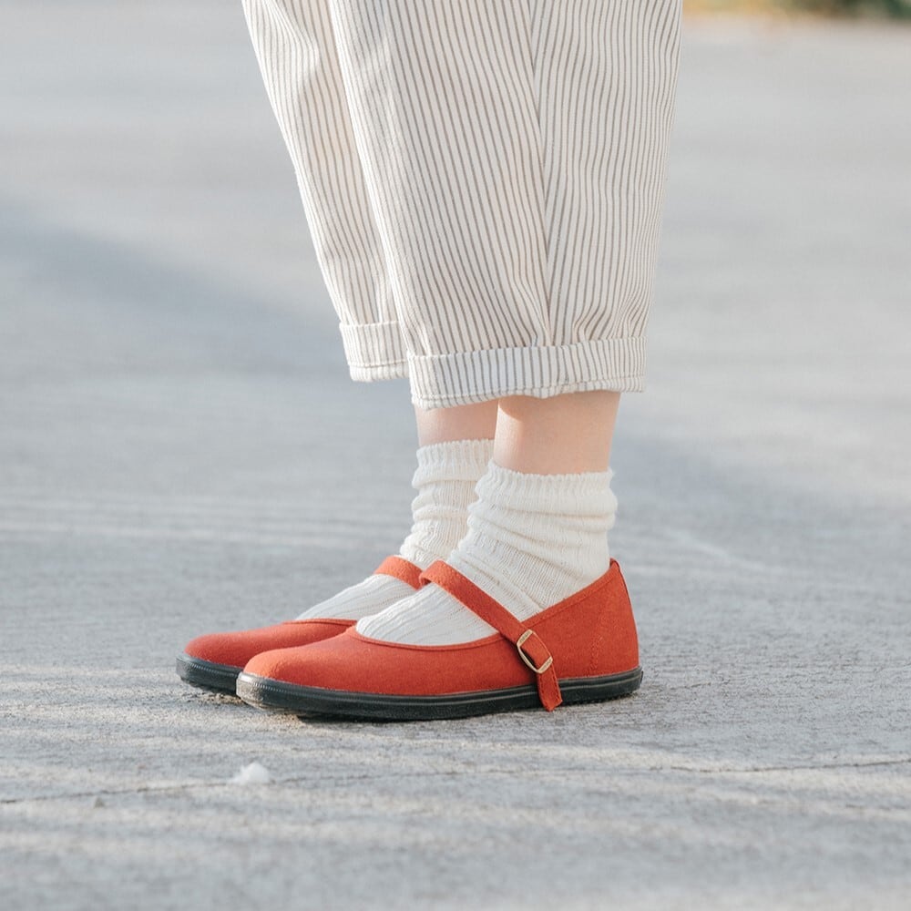ストラップシューズ レッド | hanamikoji shoes - 花見小路 -【公式
