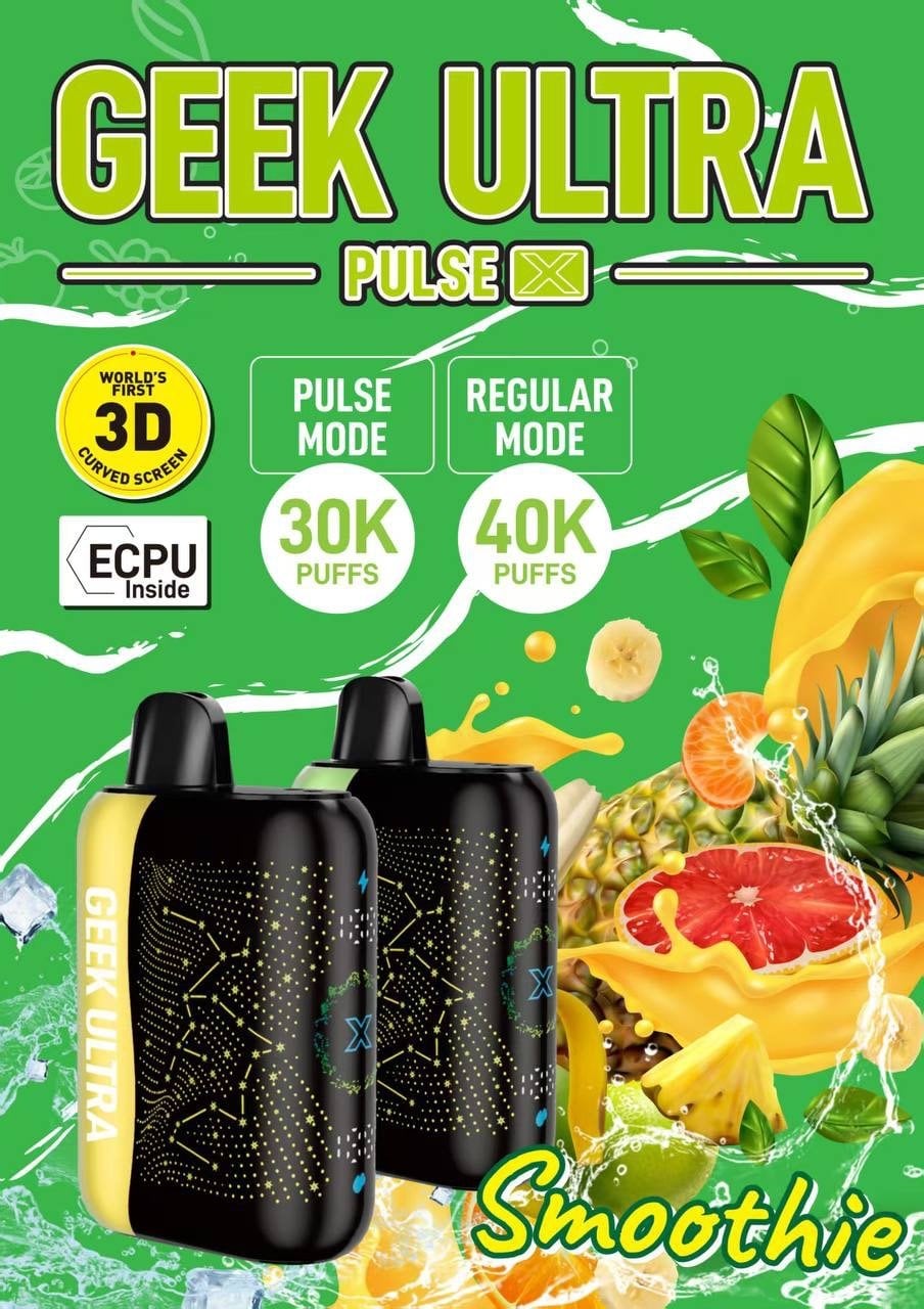 GEEK ULTRA PULSE X 40000puffs Eパフ ニコパフ 禁煙サポート ZERO