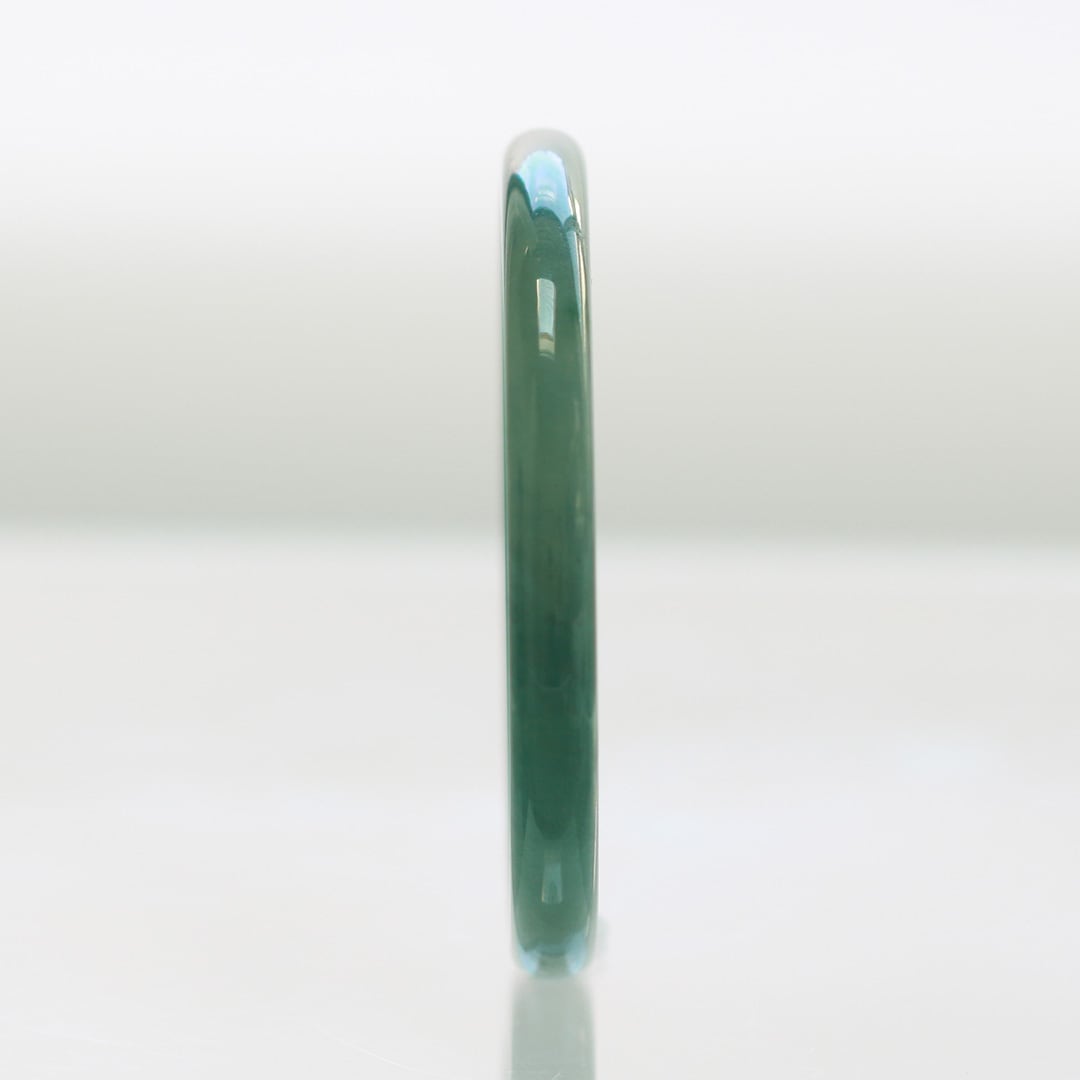 内径 約56.5mm】 Guatemala 翡翠バングル A貨翡翠 jd_bg1125 | 【MeiNu