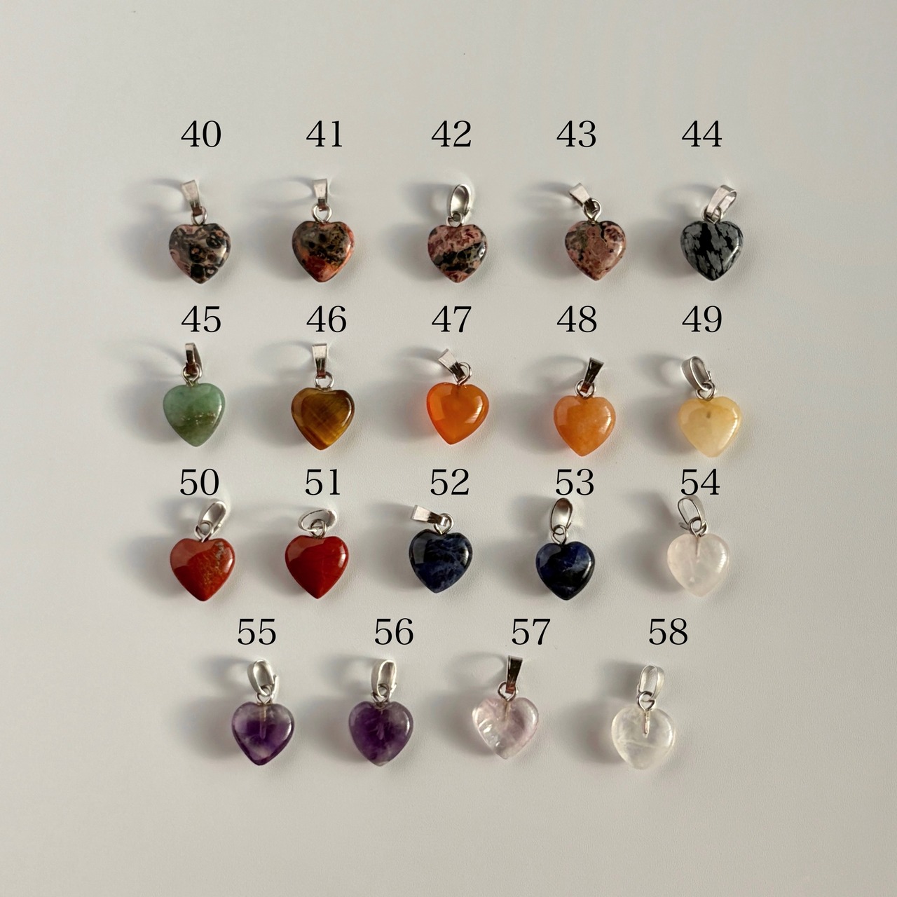 Heart Mix Beads Necklace［SSN098］