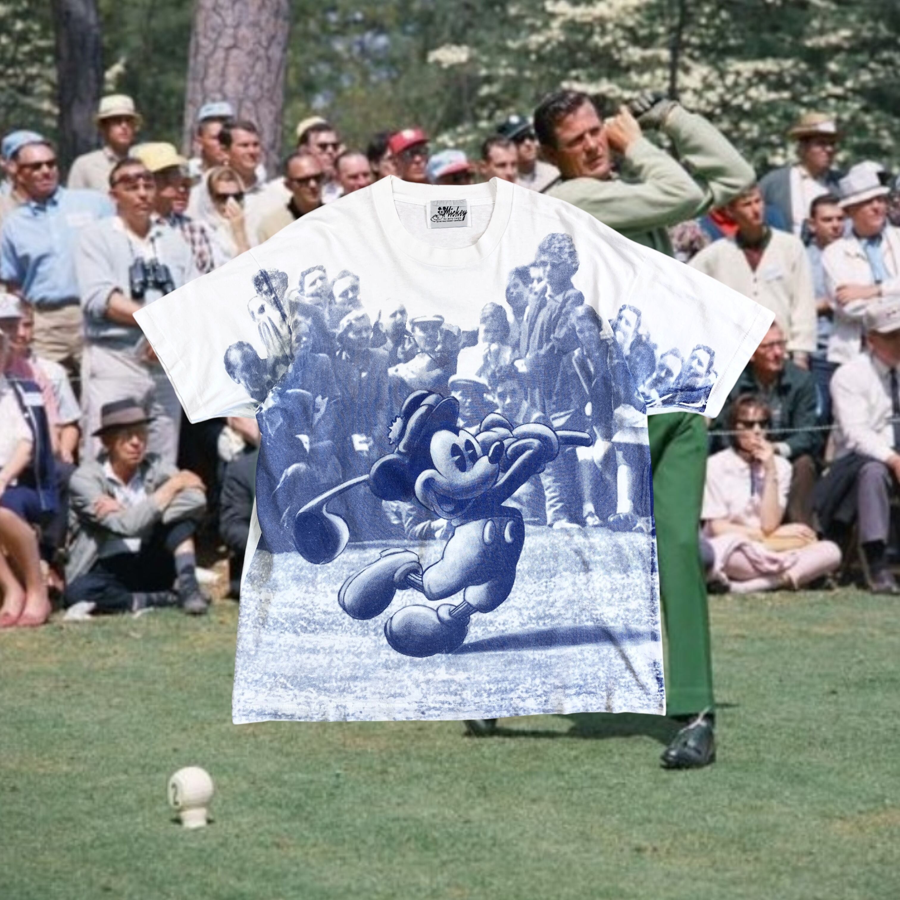 90s Mickey Mouse Golf All Over Print T-Shirt