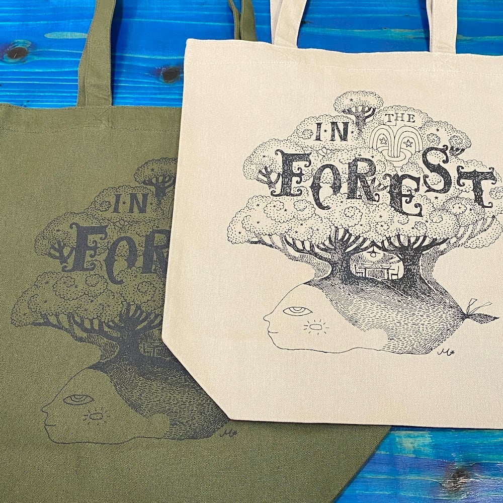 カラートートBAG：IN THE FOREST | BLUE FOREST ART STORE
