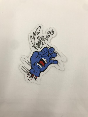 TEKOKI HAND STICKER (もっこりBLUE HAND)