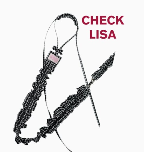予約【littlesara】Check Leash (6Color)