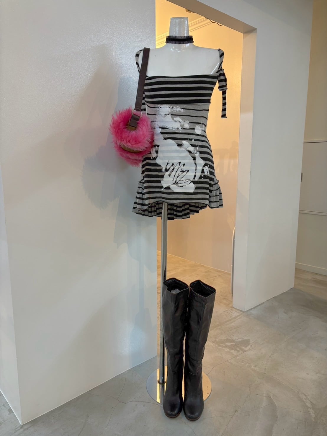 BONE hold and bust dress