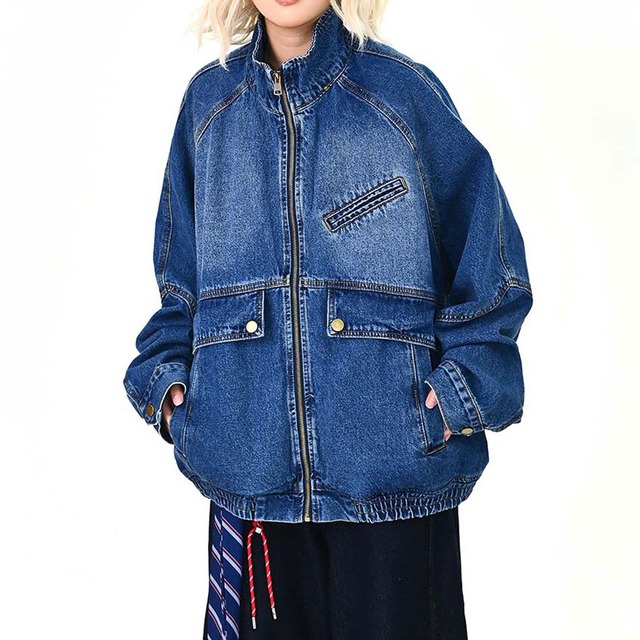 ユーティリティシティデニムブルゾン 2col   R01485