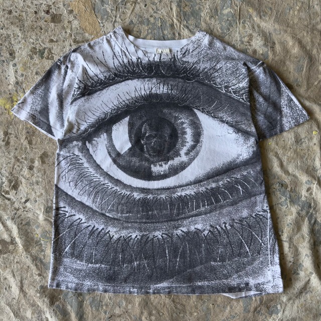 90s M.C.Escher アートTシャツ USA製 スカルアイ フルグラフィック 