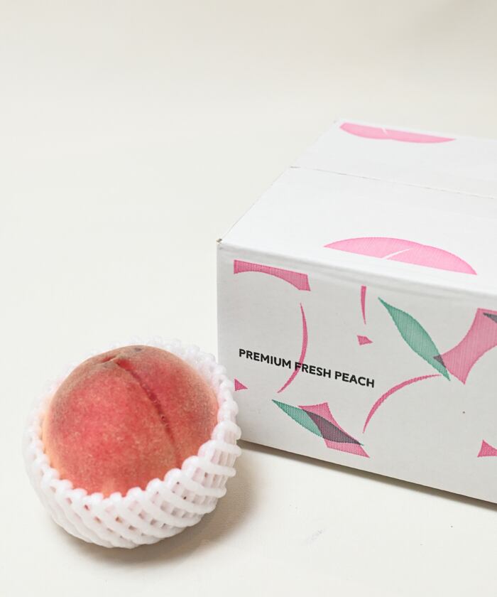 FARMセレクト 予約注文｜ ☆白鳳系☆ 山梨県産 桃 2kg箱（5～7玉）朝
