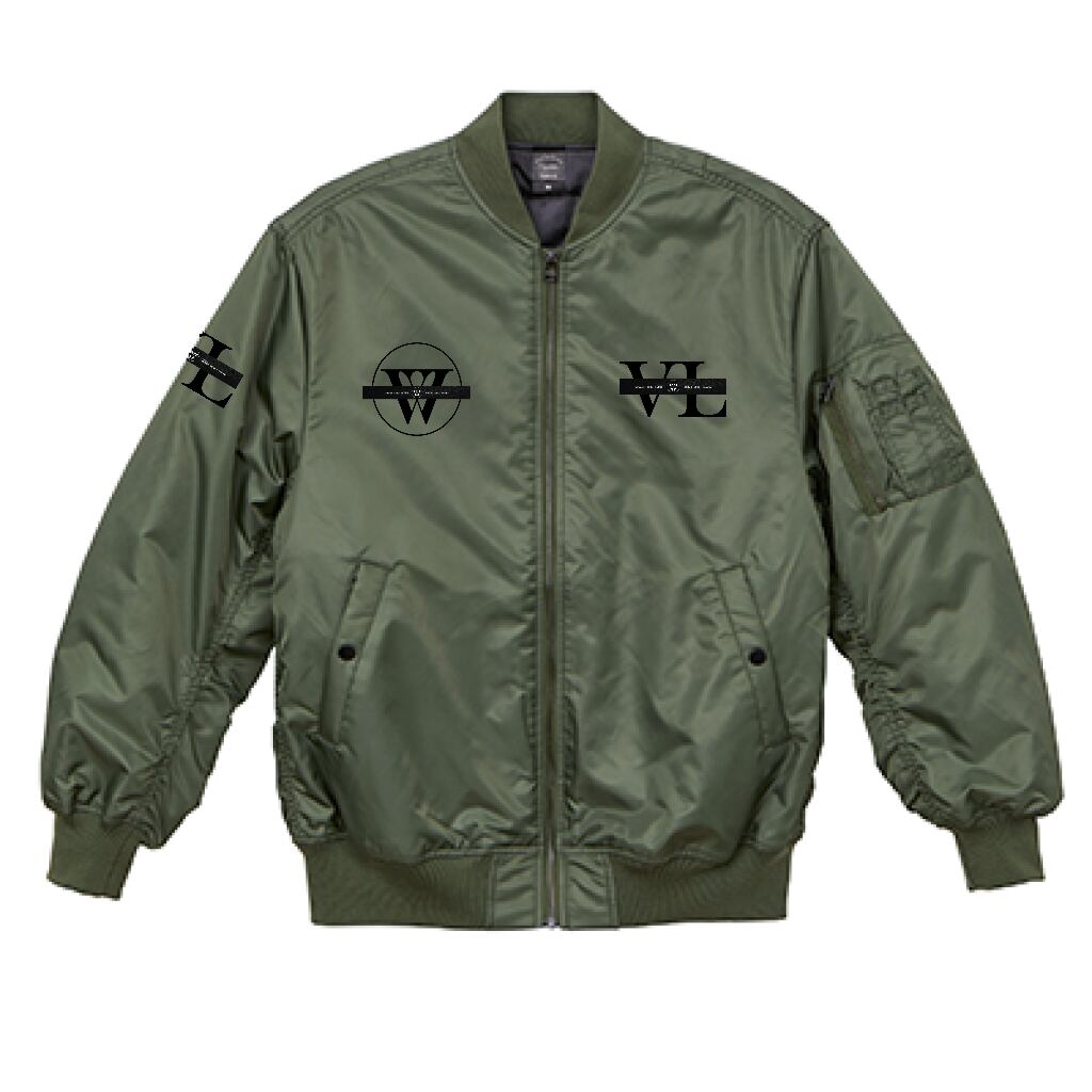 （両面印刷）United Athle タイプ MA-1 ジャケット（中綿入）
