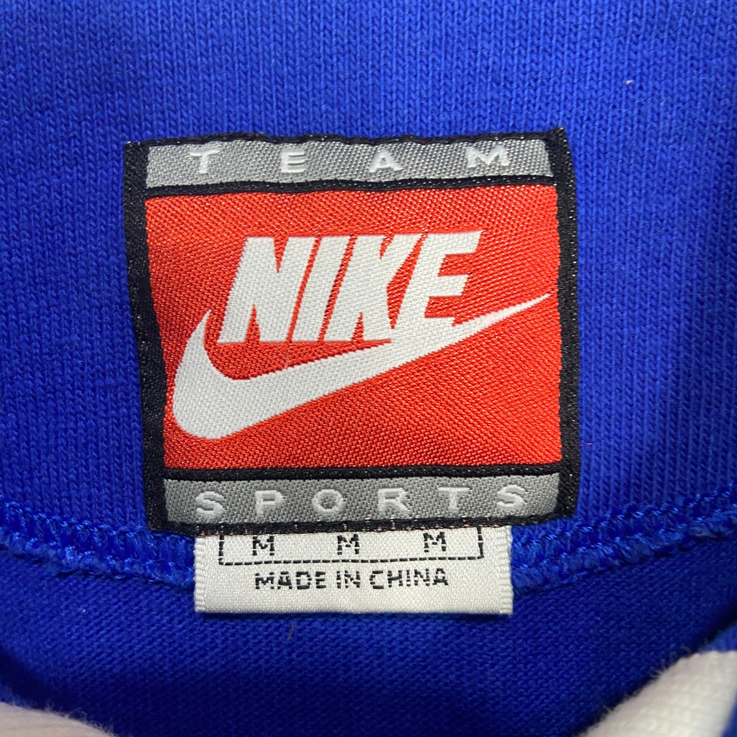 NIKE ナイキ ラガーシャツ ナイキチーム スウォッシュ ブルー M | 古着