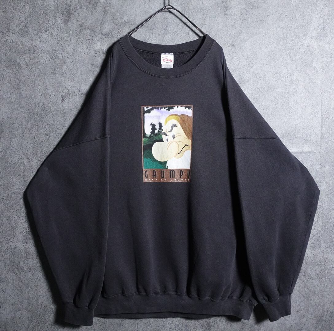 90s "Disney" charcoal gray printed sweatshirt