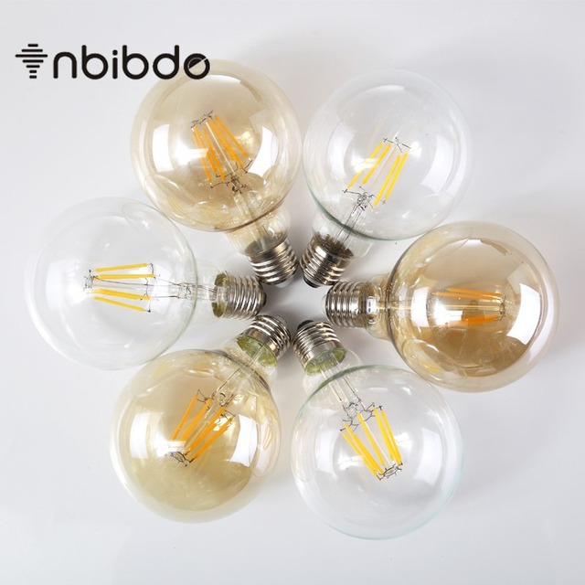 4 ワット 6 ワット 8 ワット LED ランプ G95 ゴールデン Led 調光電球 E27 レトロエジソンフィラメント光エネルギー省ランプ交換白熱電球