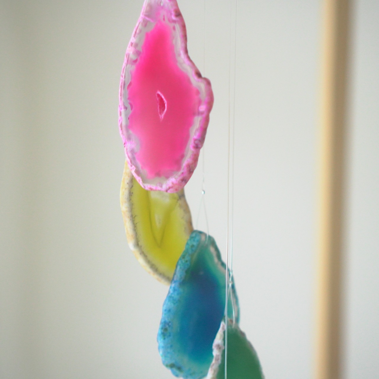 Vivid Rainbow 14 - アゲートヒーリングチャイム / Agate Sun Catcher Wind Chime 534