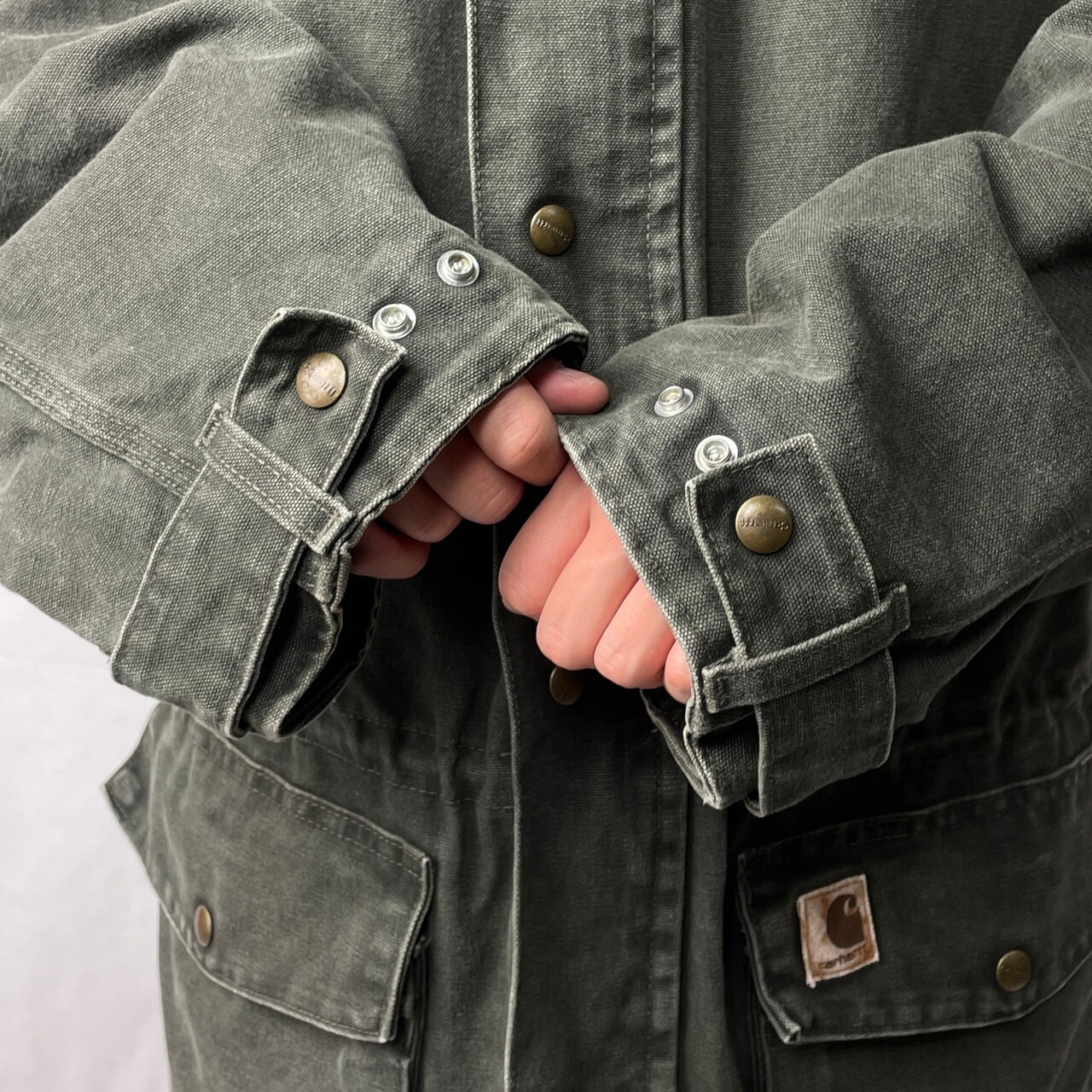 90年代 Carhatt カーハート ワークジャケット ハーフコート メンズ2XL 