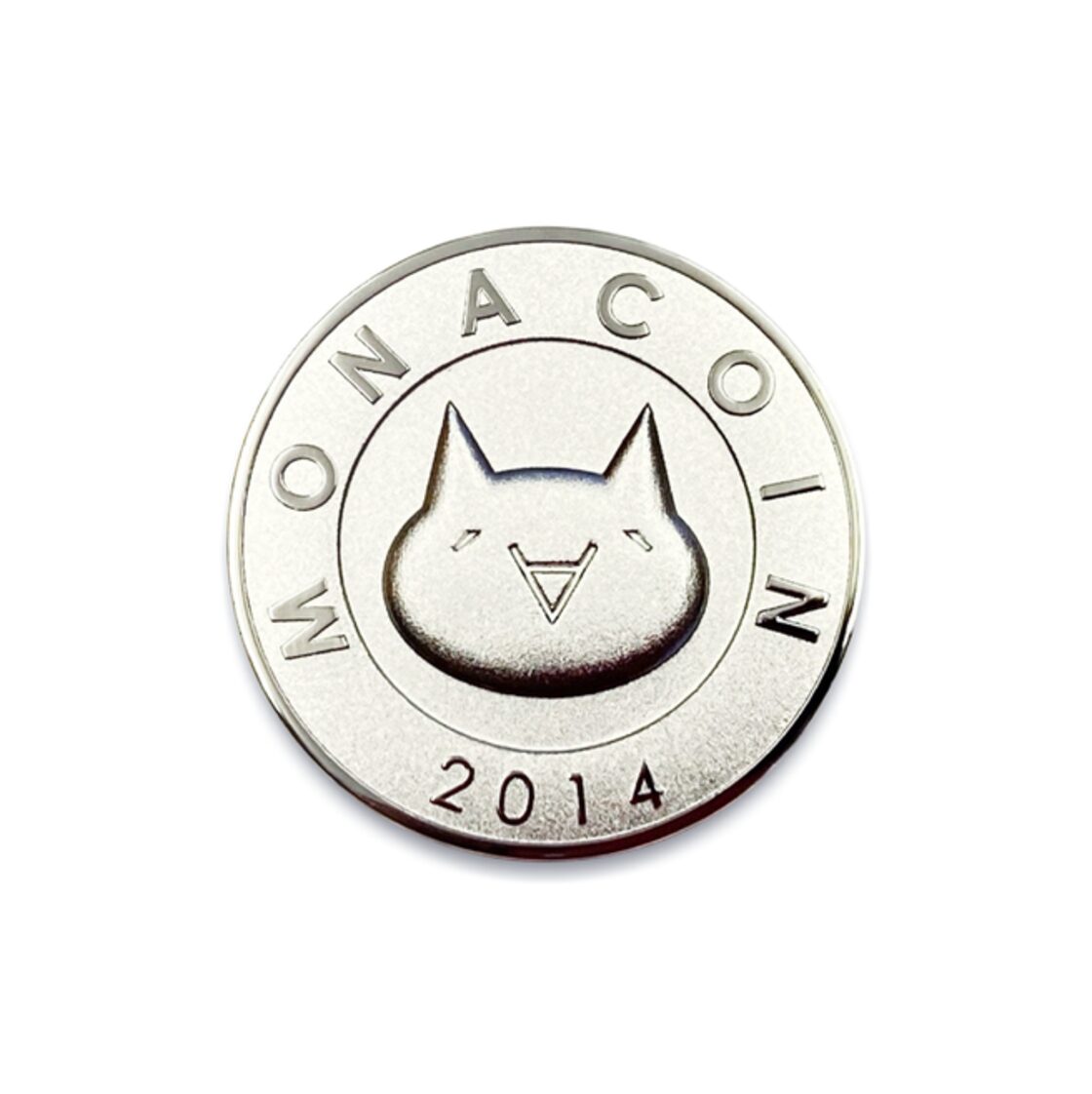 純銀MONA（造幣局検定入り） / Pure Silver Monacoin with Japan Mint Stamp / CR-0014 モナコイン