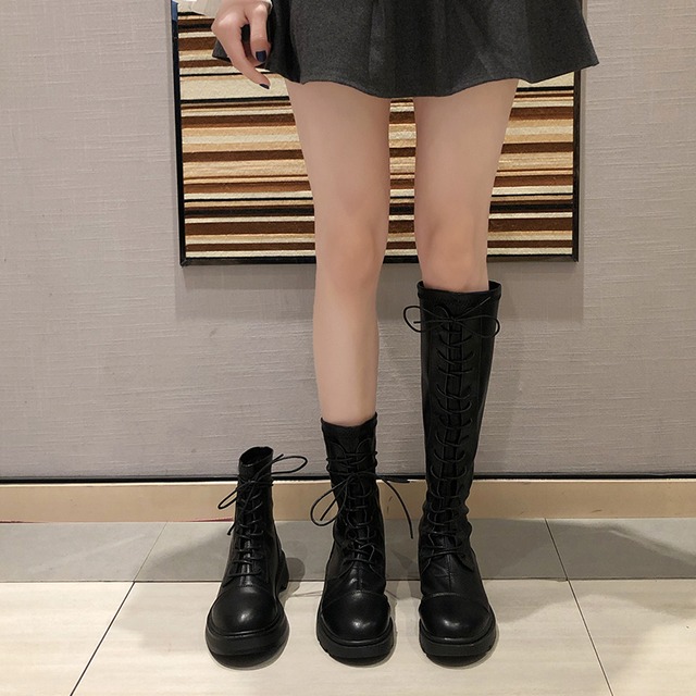 ブーツオータムレースショート 靴 シューズ 秋物 レースアップ 部族の婦人靴20557453109