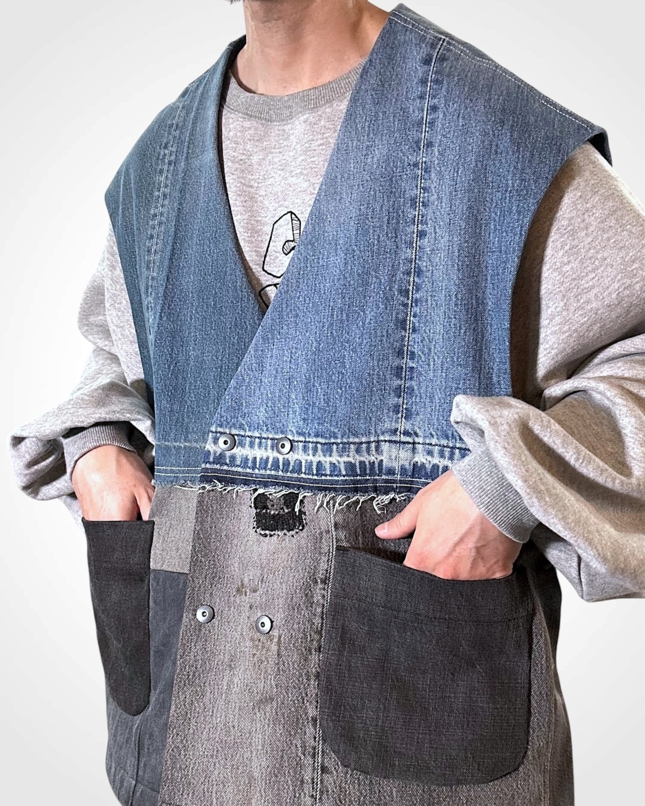 MK27A-V-02  RE-CLOAK-VEST  #MIX