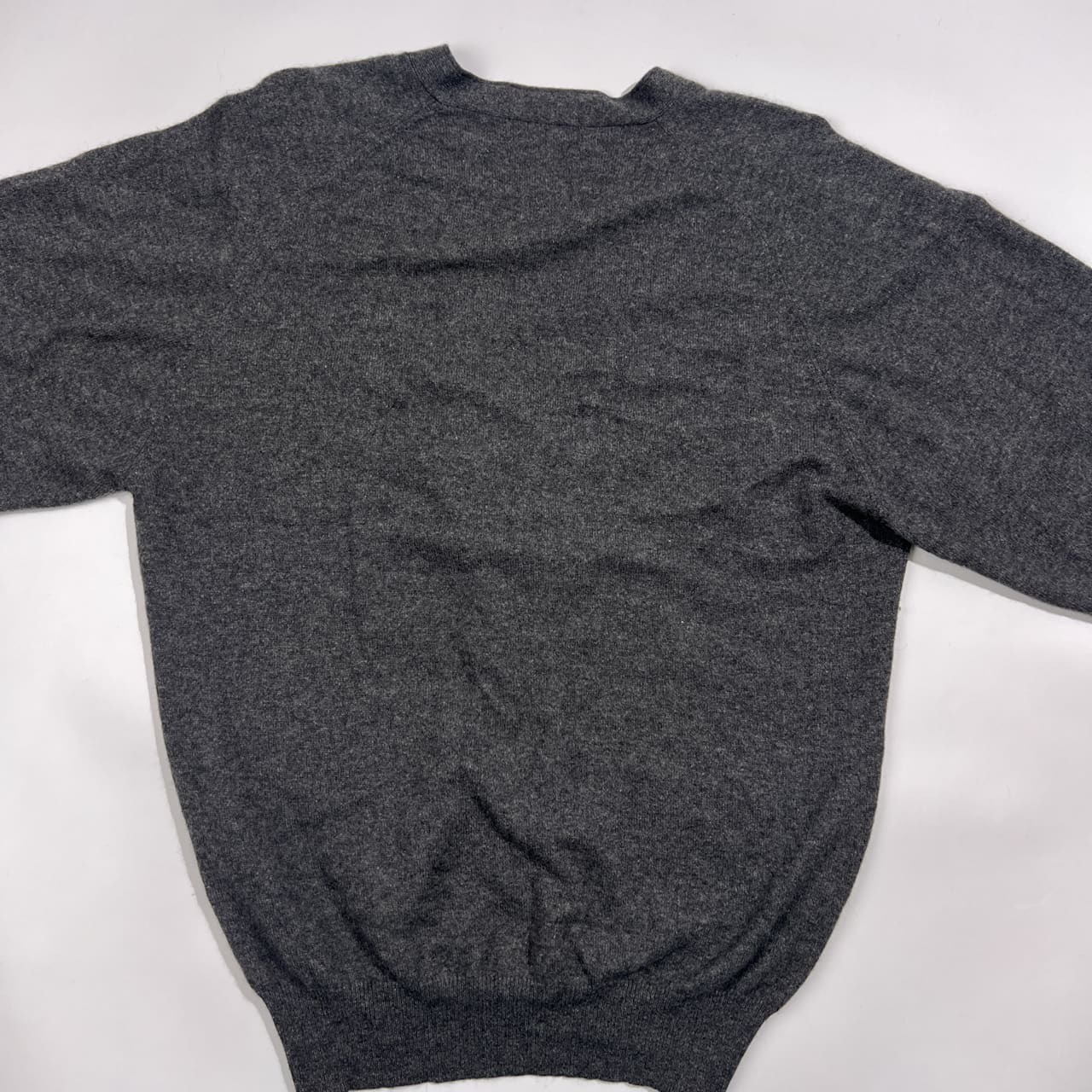 カシミヤ100% DUALANA デュアラナ ニット カーディガン L/ダークグレー系 メンズ