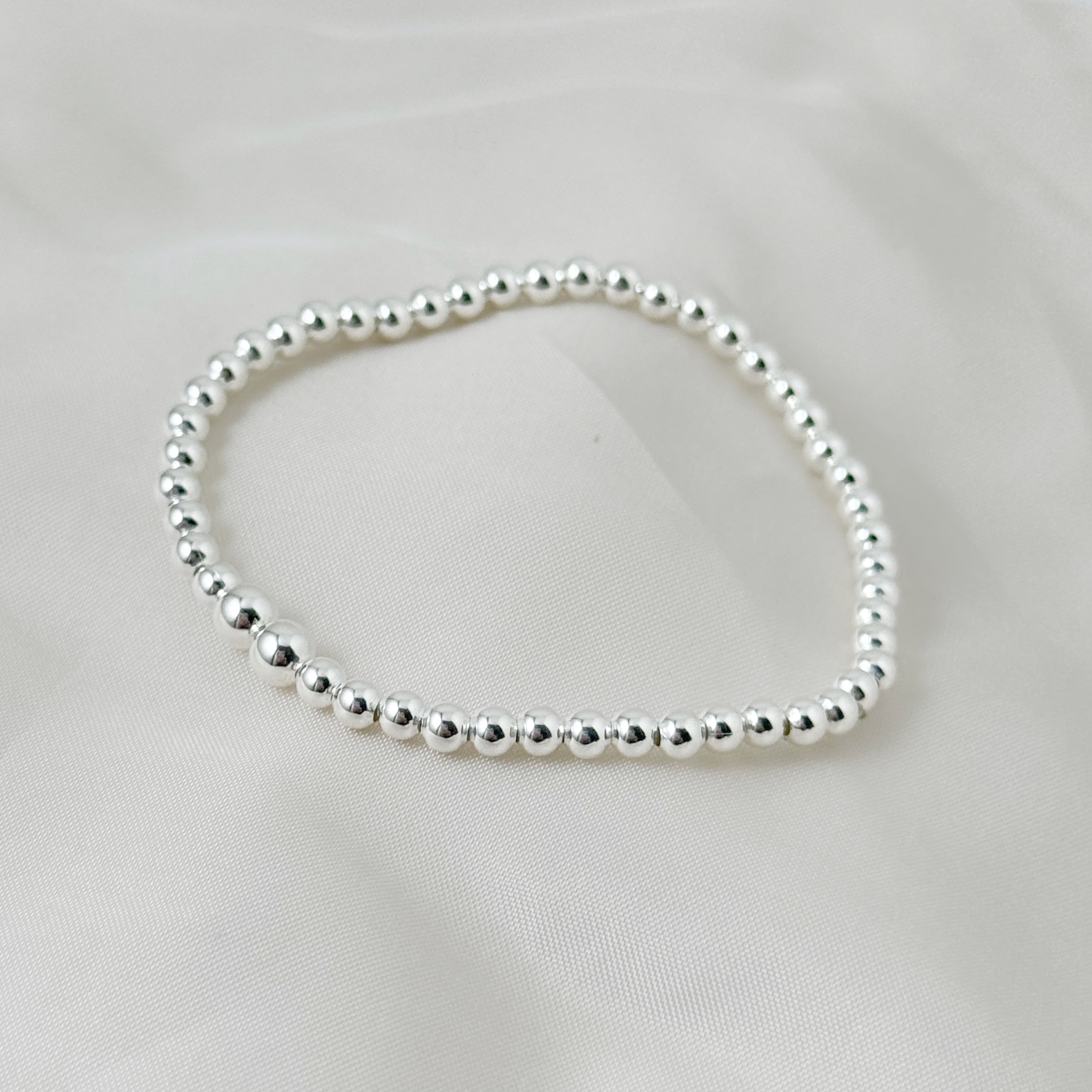 Baby/Kids ボールビーズ ブレスレット （ゴムが伸びます！）ビーズ直径