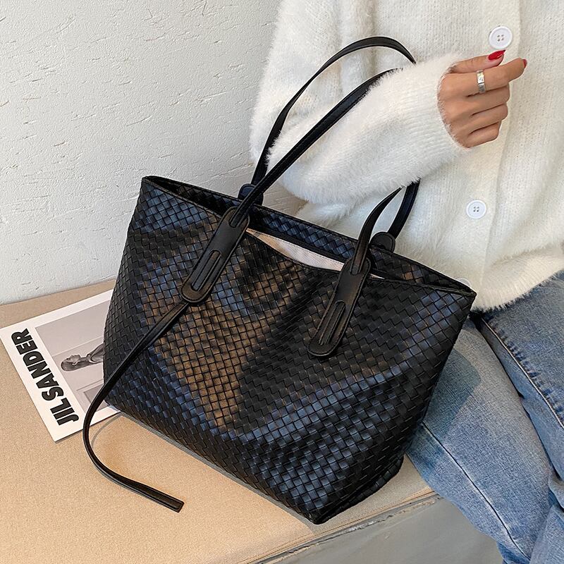 シンプル感と大容量バッグレディース2020新しい流行のファッションワンショルダートートバッグ多目的カジュアルハンドバッグ Tiancai_Wing_Bag62314184535