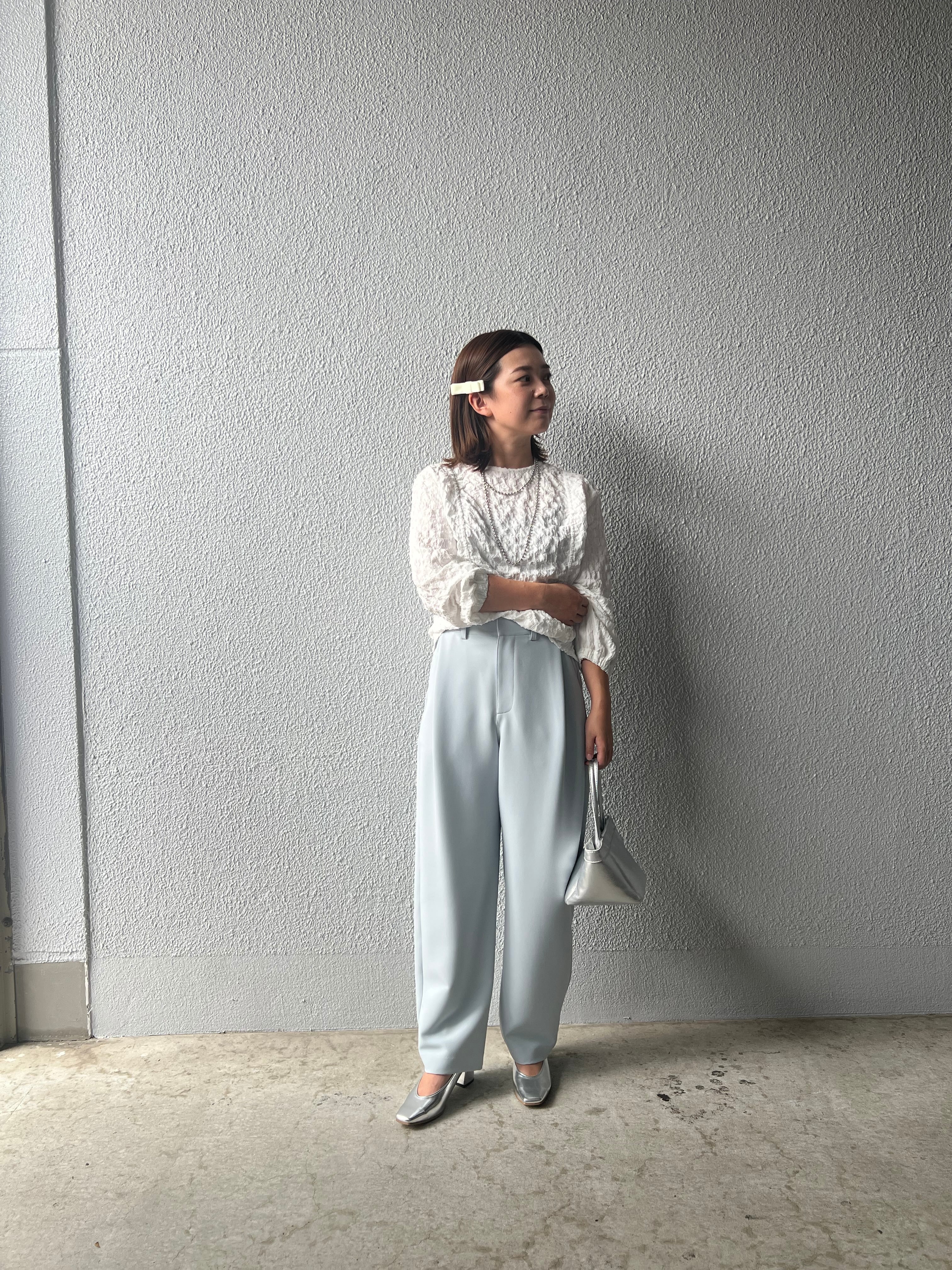 【PASSIONE】タック入りカーブパンツ 516601