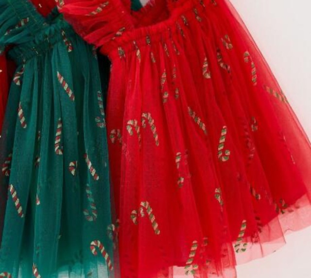 予約 Christmas dress green