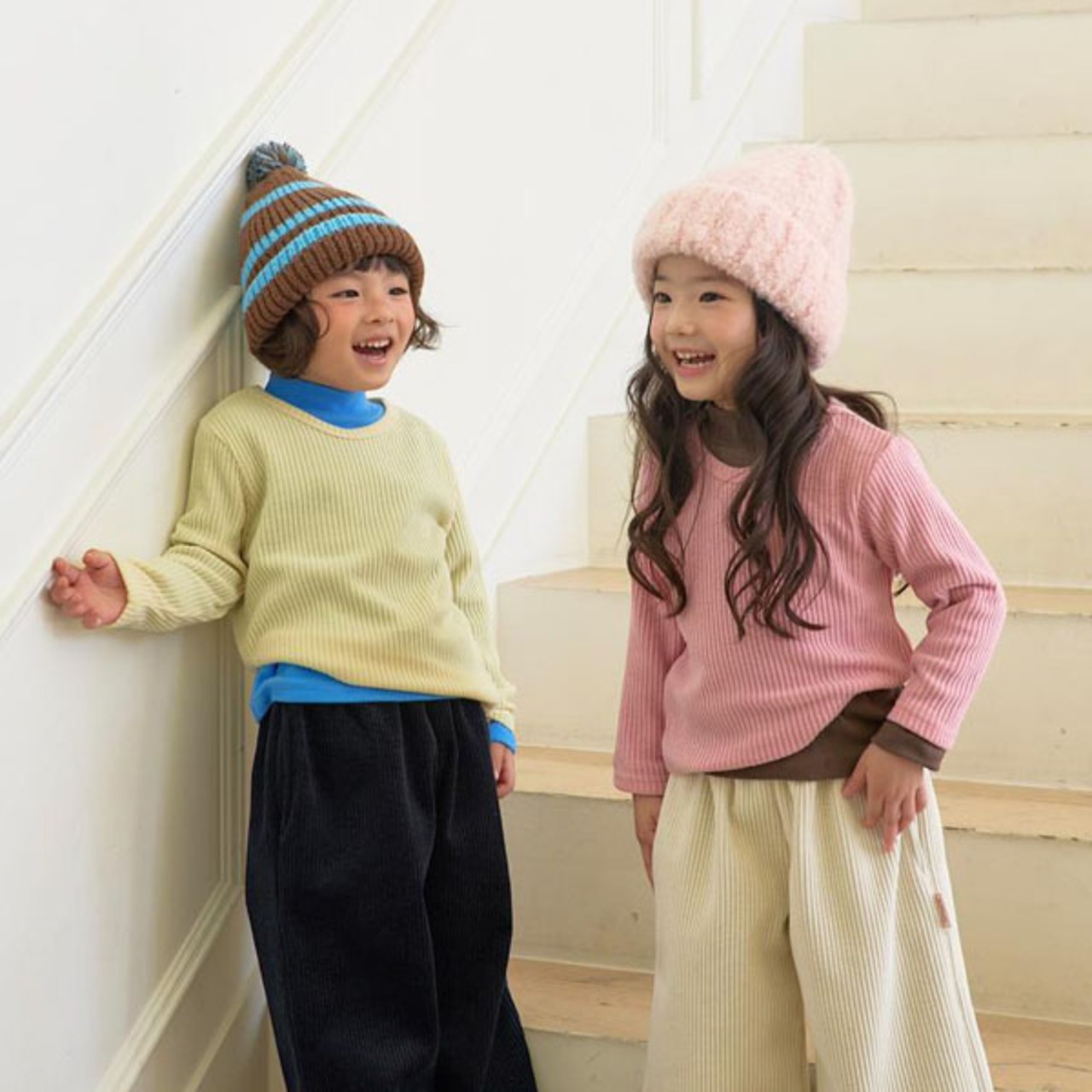 〖取寄〗韓国子供服 / 26winter / Little Hi / ぽかぽかVネックベスト / キッズ *XS~XL*