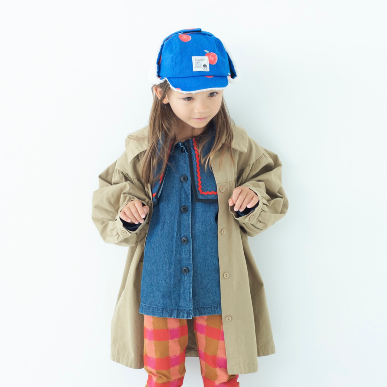 パイロットキャップ【リンゴ】54cm 全8色 推奨年齢3歳〜7歳