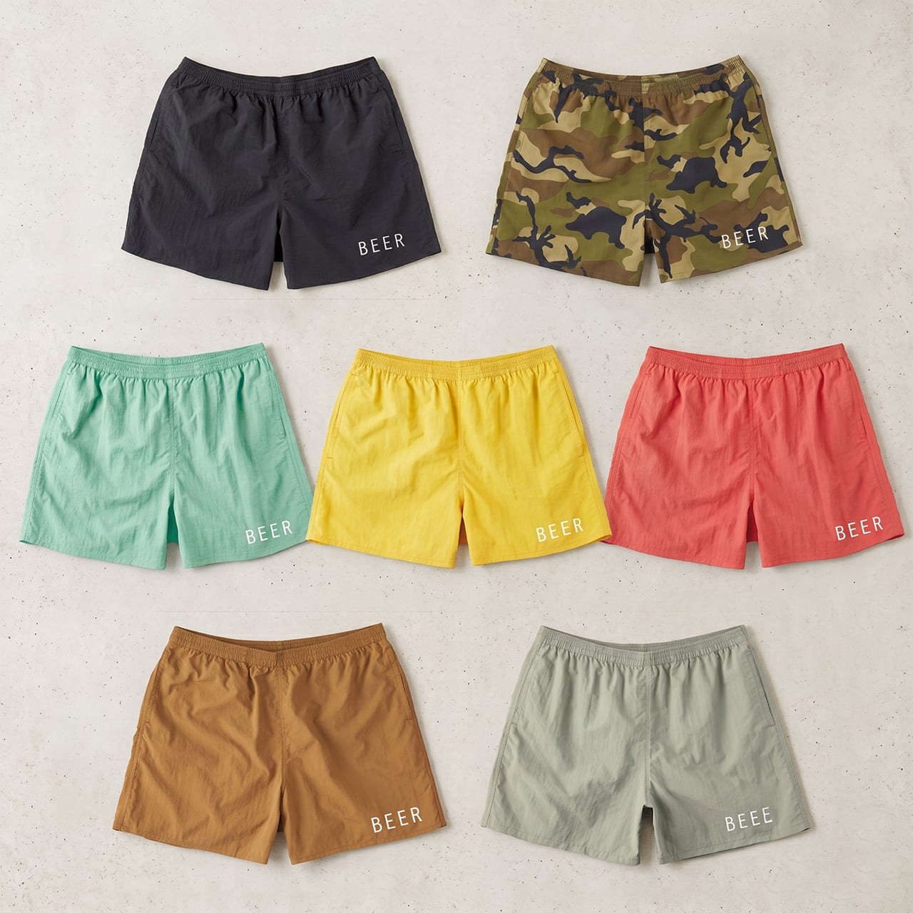 ballaholic メッシュショーツ イエロー M BEER ナイロンショーツ/ショート（7カラー） | BEER