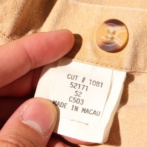 美品 L 92年 Patagonia マカオ製 Original Canvas Shirt オリジナル・キャンバス・シャツ 長袖 パタゴニア