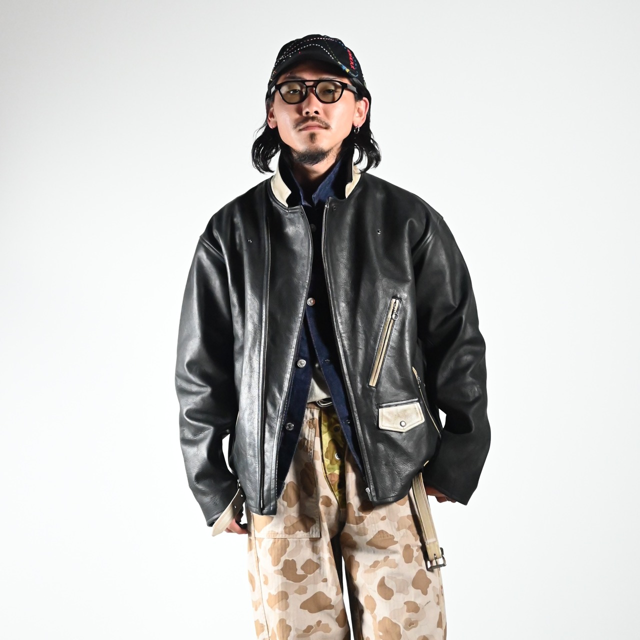BOWWOW(バウワウ)DUCK HUNTER CAMO FIELD PANTS (裏側)コーディネート