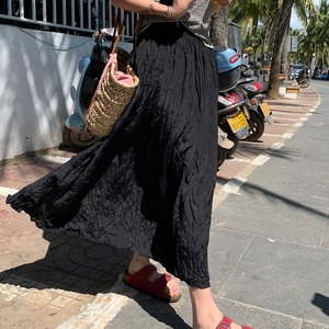 クリンクルロングスカート[BO0694]