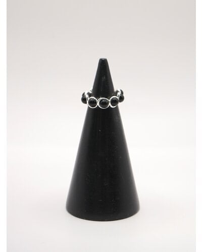 【CHIGNON】[0055-345SH] 9オニキスリング