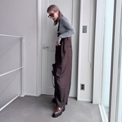 special price【9月上旬発送】[3piece] color stitch set/brown