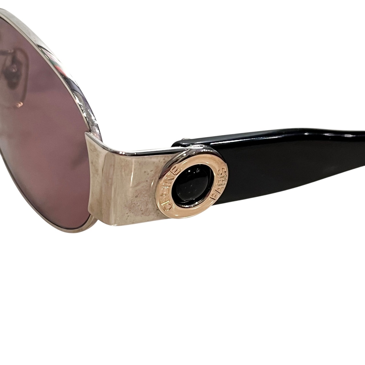 CELINE oval lens sunglasses with quilting case