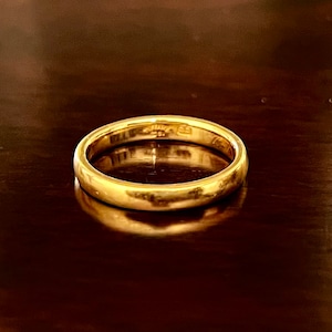 ANTIQUE TIFFANY & CO. 22K Gold Band Ring #14 | アンティーク ティファニー 22K ゴールド バンド リング