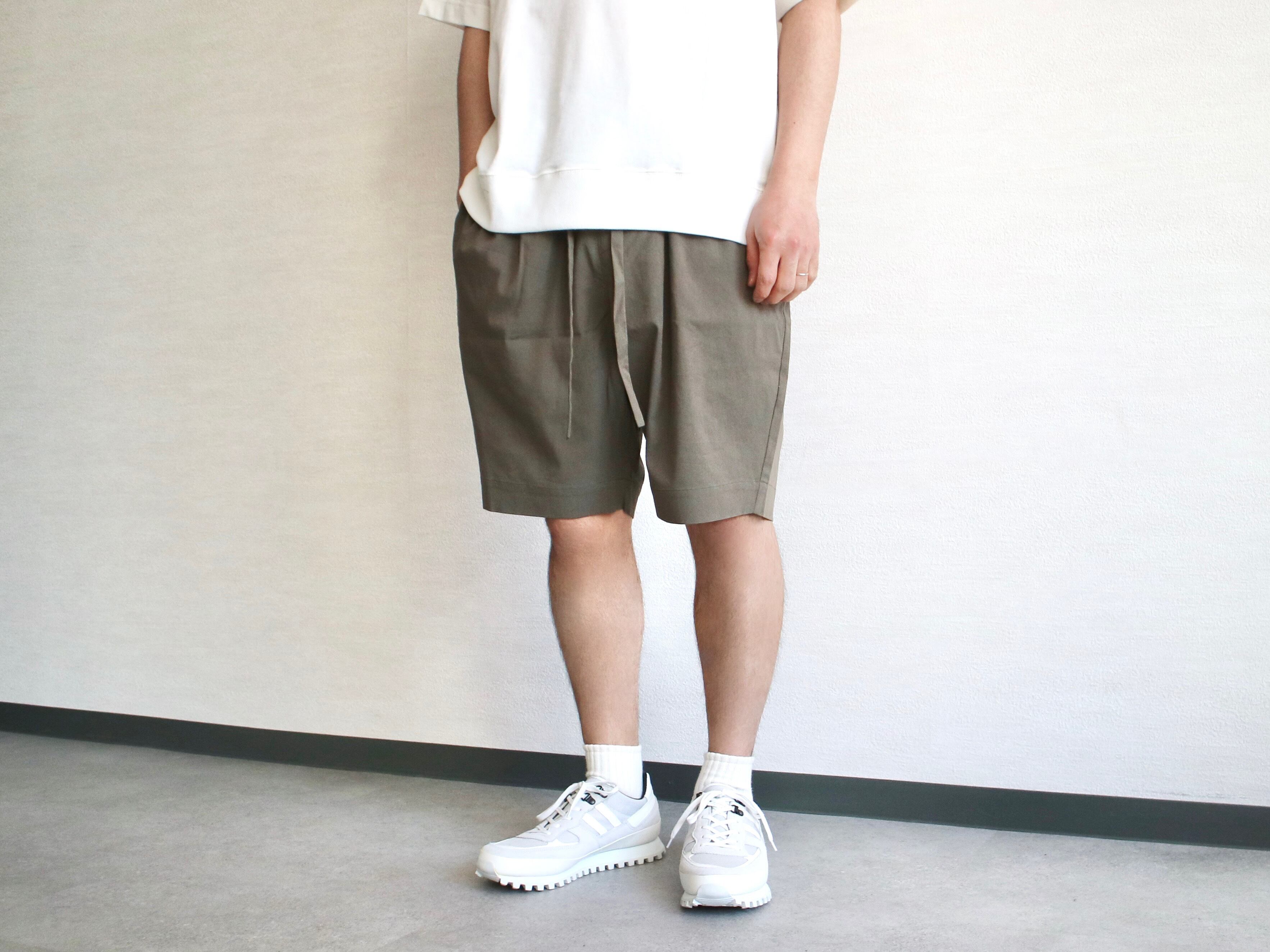 【BASISBROEK バージスブルック】GAIA STRETCH RAYON EASY SHORTS ストレッチレーヨンイージーショーツ