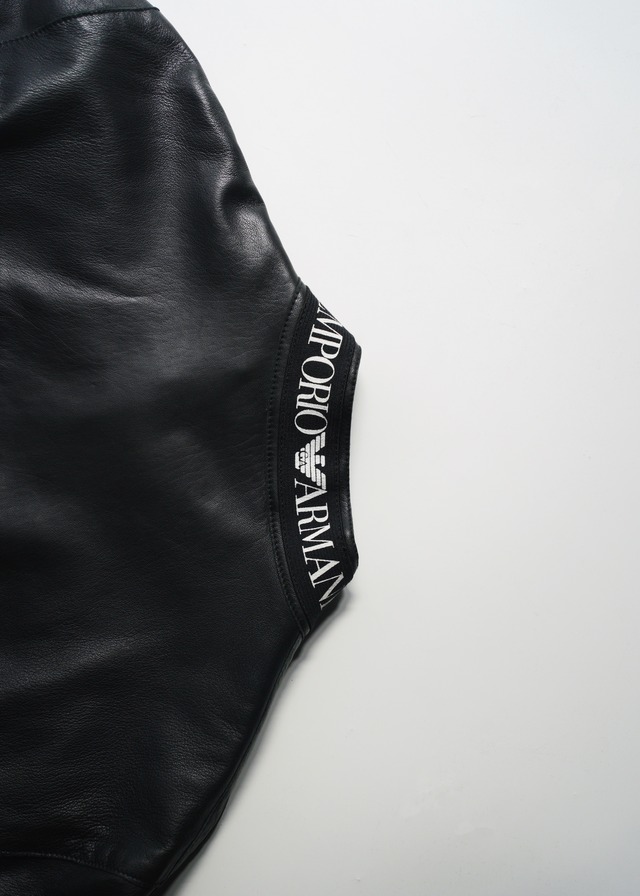 EMPORIO ARMANI 05AW double zip single riders jacket