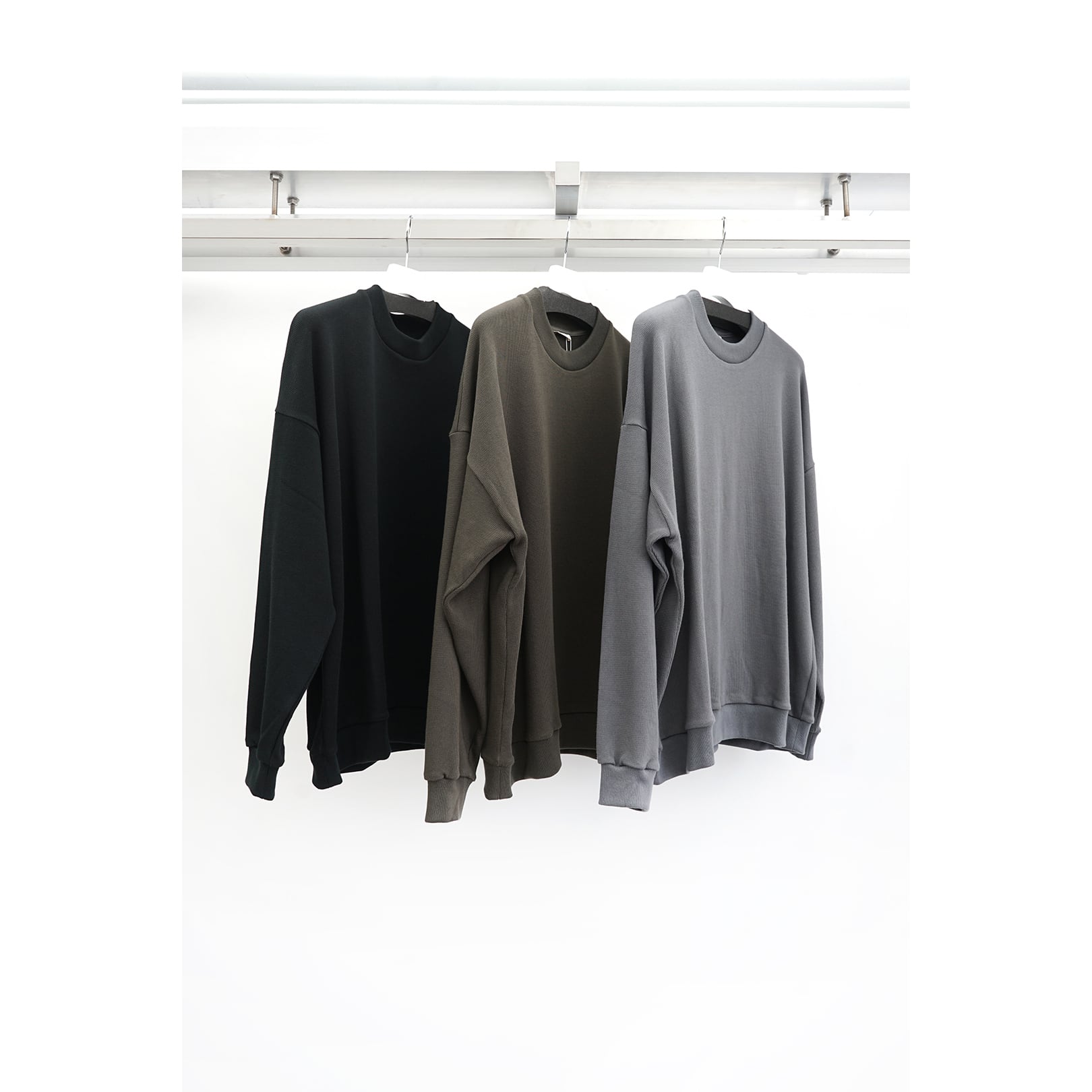 Blanc YM] (ブランワイエム) BL-23S-CWSS Cotton Wide Sweat Shirt