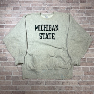 1990s CHAMPION REVERSE WEAVE SWEAT SHIRT "MICHIGAN STATE"