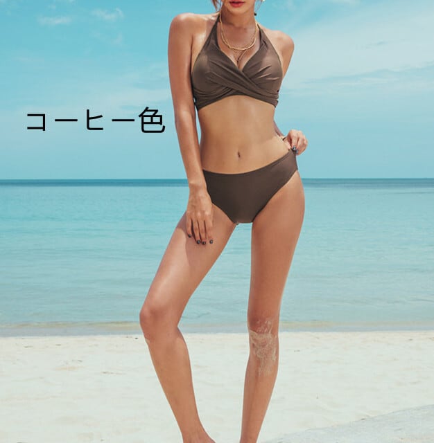 ホルターネック 三角ビキニ パッドポケット有 4色 | ROND100