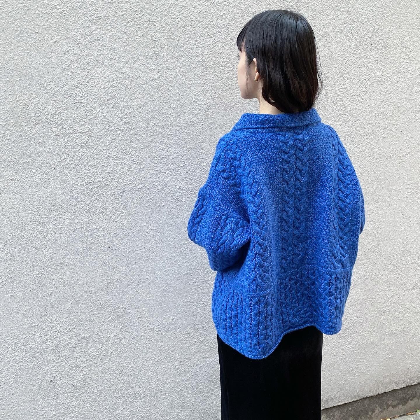 aran knit cardigan SHEEP VINTAGE