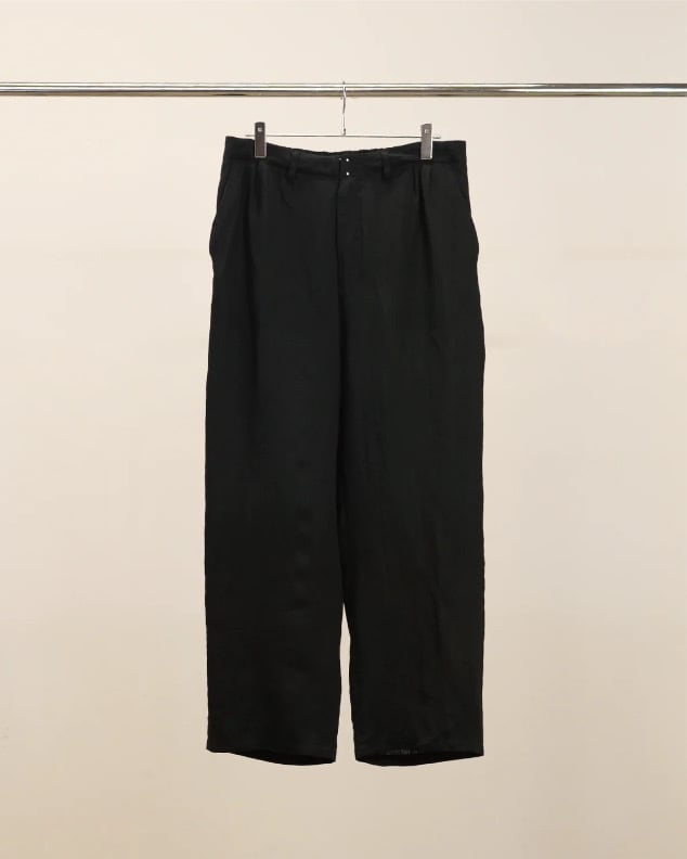 25SS】ANCELLM LINEN TAILORED JACKET (BLACK) ANC-JK43 | IAAAM