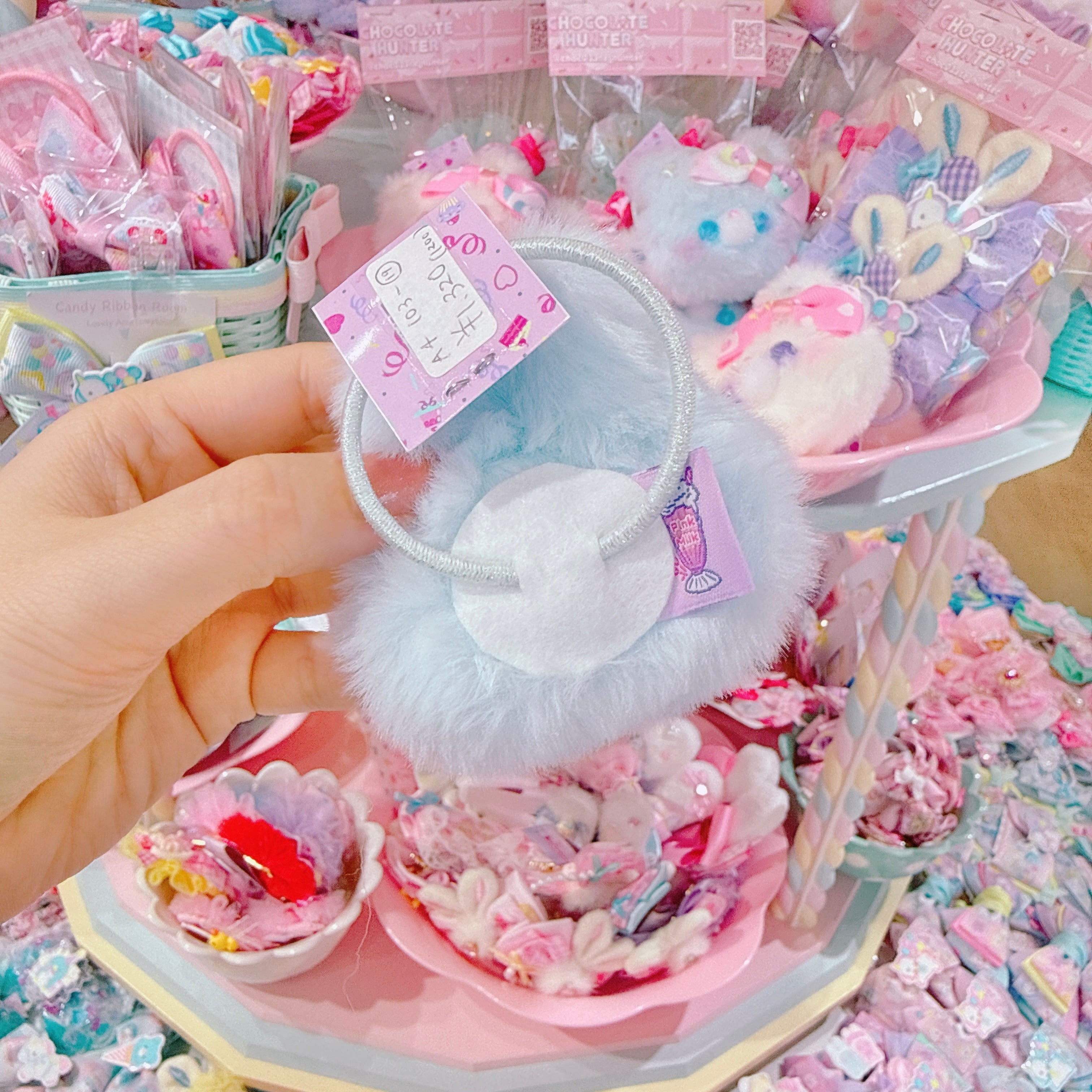 【A4】103-19うさっころヘアゴム