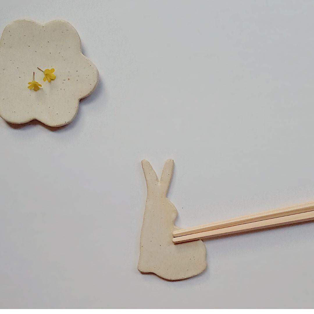 ウサギ箸置き watagumo