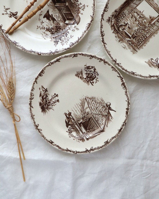 HB & Cie Choisy le Roi ショワジールロワ 小鳥のディナープレート/B