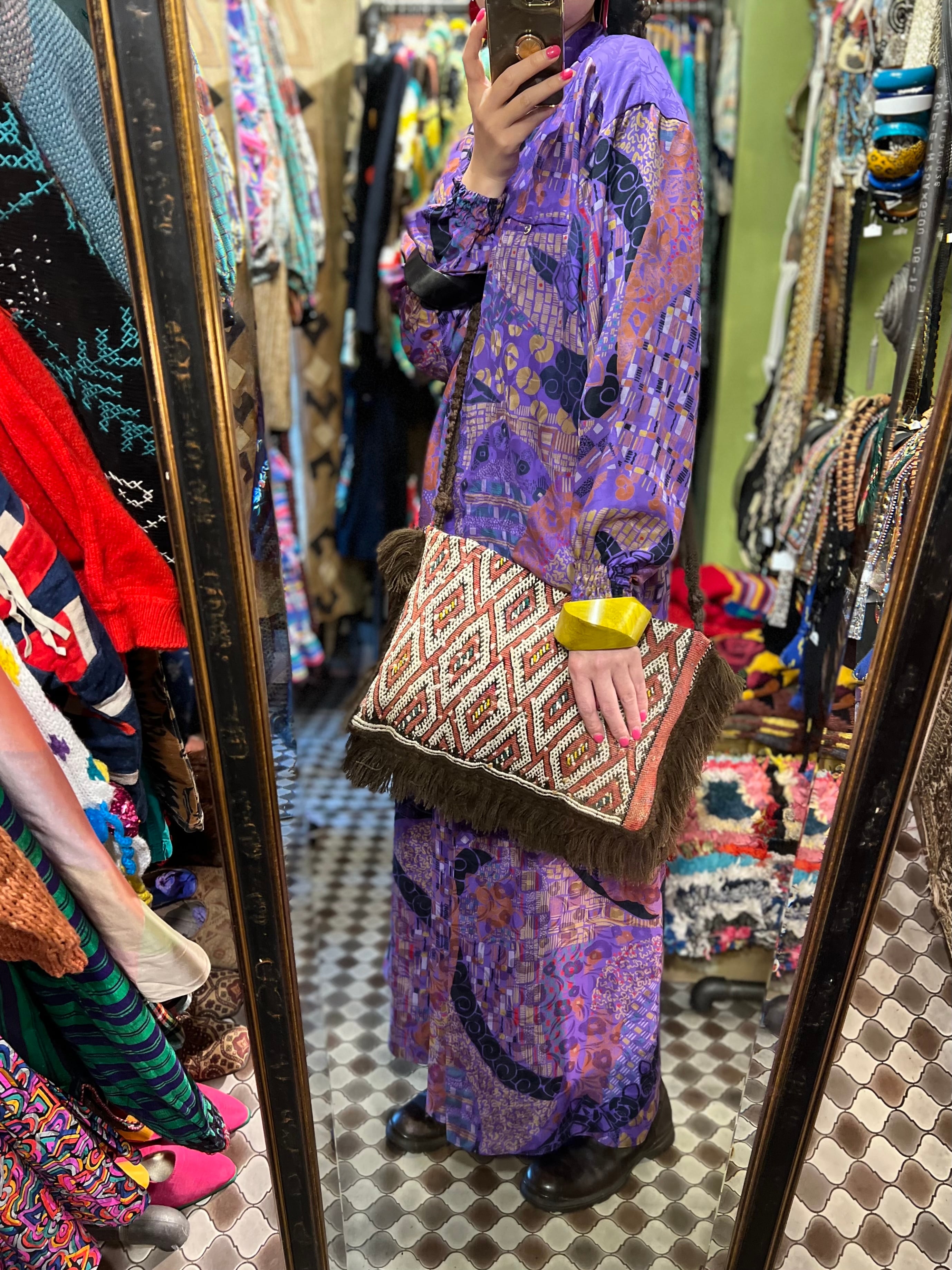 Vintage moroccan berber rug bag ( ヴィンテージ モロッコ ベルベル