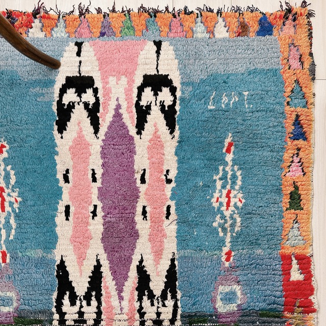 モロッコ ヴィンテージラグ MR010 | ブジャド | 93cm × 160cm