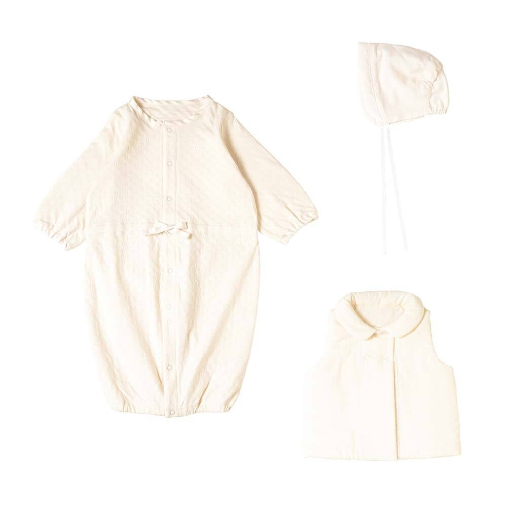 Hommage de NAOMI ITO / オーガニックコットン セレモニードレス 3点セット