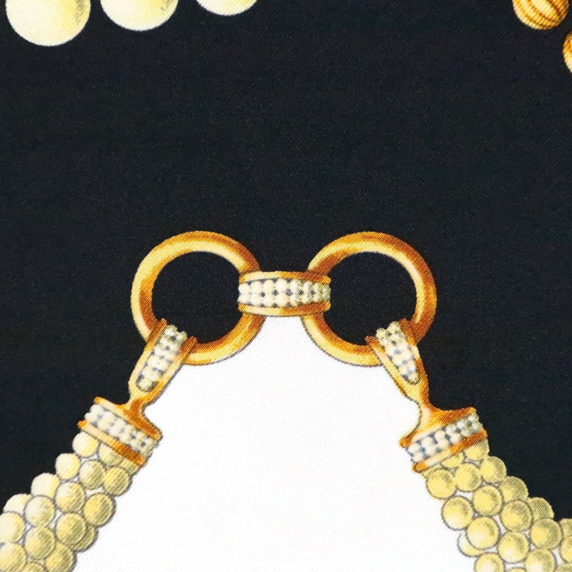 カルティエ Cartier/スカーフ パール ジュエリー ブラック ホワイト
